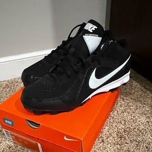Nike Baseball Cleats Size 11 (Wide) Blk/Wht